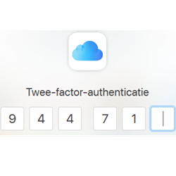 twee-factor-authenticatie in icloud
